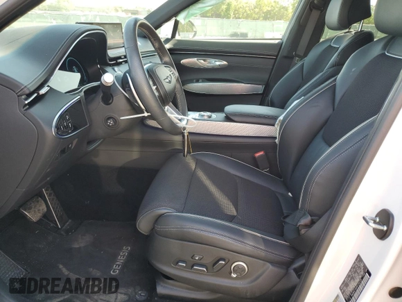 2023 Genesis GV70 2.5T with VIN KMUMADTB3PU130129, listed as a Copart auction lot 51048085 with 11,539 mi miles and Salvage Title. Bid and sale history available at DreamBid. Image 7.