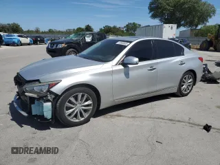 2017 Infiniti Q50 Premium z VIN JN1EV7AP4HM741691, wystawiony jako Copart lot #49958605 z przebiegiem 82 981 mil mil oraz Szkody całkowita. Historia ofert i sprzedaży dostępna na DreamBid. Obrazek 1.