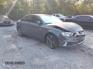 2018 Audi A3 Sedan Premium with VIN WAUB8GFF4J1007399, listed as a IAAI auction lot 40389220 with 72,601 mi miles. Bid and sale history available at carsss.com. Image 1.
