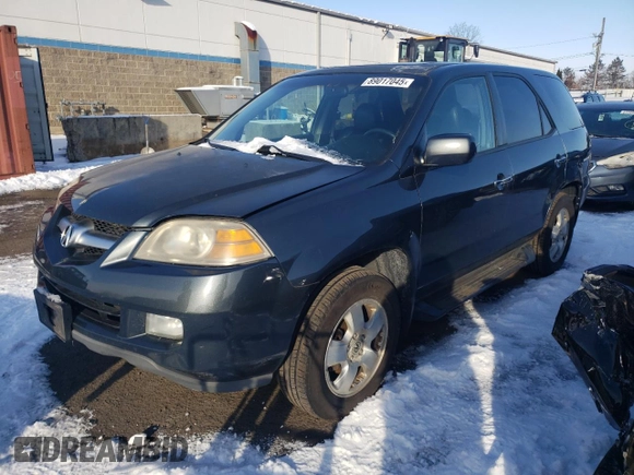 2006 Acura MDX with VIN 2HNYD18296H510025, listed as a Copart auction lot 89017045 with 160,258 mi miles and Clean Title. Bid and sale history available at carsss.com. Image 1.