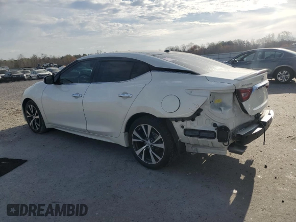 2016 Nissan Maxima SL with VIN 1N4AA6AP5GC435613, listed as a Copart auction lot 50929985 with 112,030 mi miles and Salvage Title. Bid and sale history available at DreamBid. Image 2.