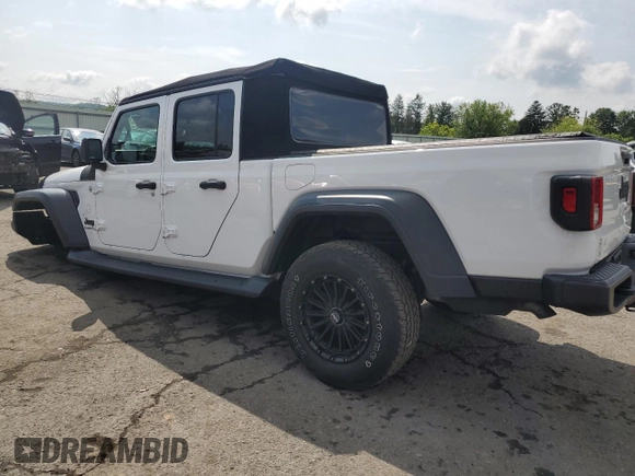 2020 Jeep Gladiator Sport S with VIN 1C6HJTAG3LL130331, listed as a Copart auction lot 58130105 with 103,195 mi miles and Salvage title. Bid and sale history available at DreamBid. Image 2.