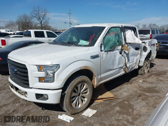2017 Ford F-150 XL with VIN 1FTEW1EF6HKE43891, listed as a IAAI auction lot 41662152 with 75,950 mi miles. Bid and sale history available at carsss.com. Image 19.