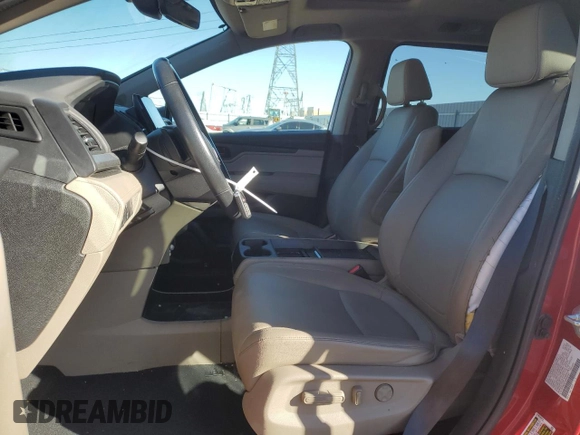 2022 Honda Odyssey EX-L with VIN 5FNRL6H70NB062087, listed as a Copart auction lot 46378875 with 69,965 mi miles and Salvage Title. Bid and sale history available at DreamBid. Image 7.