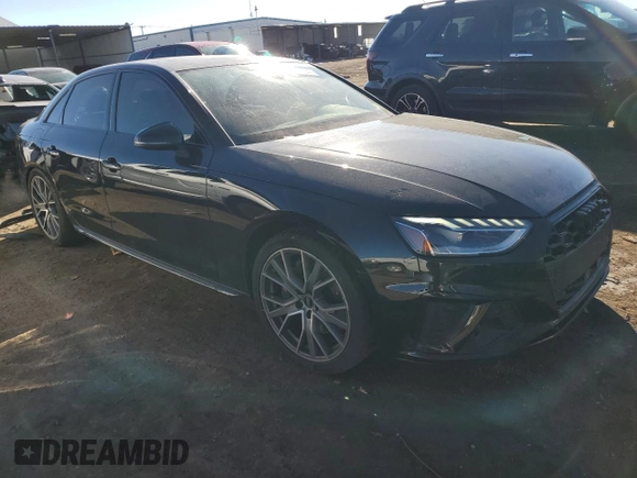 2021 Audi S4 Premium Plus with VIN WAUB4AF40MA049399, listed as a Copart auction lot 80660494 with 33,906 mi miles and Salvage Title. Bid and sale history available at carsss.com. Image 4.