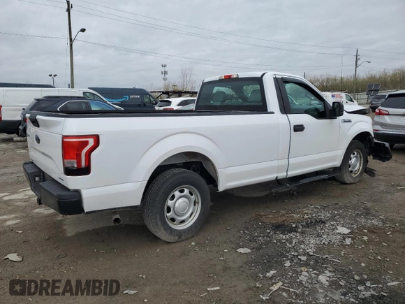 2016 Ford F-150 XL with VIN 1FTMF1C85GKD04074, listed as a Copart auction lot 51312805 with 76,934 mi miles and Salvage Title. Bid and sale history available at DreamBid. Image 3.