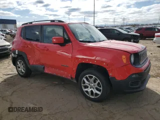 2017 Jeep Renegade Latitude with VIN ZACCJBBB1HPF30410, listed as a Copart auction lot 52881105 with 139,517 mi miles and Clean Title. Bid and sale history available at carsss.com. Image 4.
