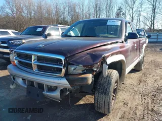 2004 Dodge Dakota SLT with VIN 1D7HG42N34S571352, listed as a IAAI auction lot 41406195 with 206,694 mi miles. Bid and sale history available at carsss.com. Image 6.