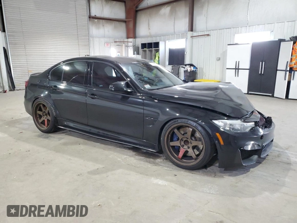 2016 BMW M3 with VIN WBS8M9C5XG5D30868, listed as a Copart auction lot 81417933 with 90,178 mi miles. Bid and sale history available at carsss.com. Image 4.