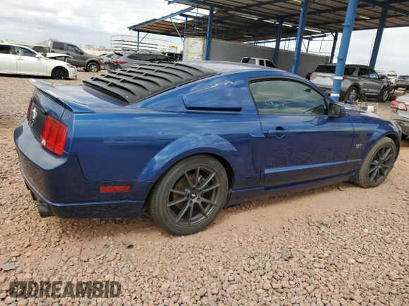 2007 Ford Mustang GT Deluxe with VIN 1ZVFT82H175214802, listed as a Copart auction lot 50828905 with 116,243 mi miles and Salvage Title. Bid and sale history available at carsss.com. Image 3.