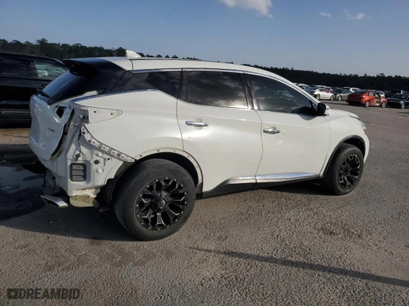 2017 Nissan Murano SL with VIN 5N1AZ2MH4HN177358, listed as a Copart auction lot 47780265 with 97,520 mi miles and Salvage Title. Bid and sale history available at carsss.com. Image 3.