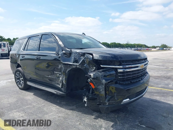 2024 Chevrolet Tahoe LT with VIN 1GNSCNKD5RR119420, listed as a IAAI auction lot 42099843 with 25,528 mi miles and . Bid and sale history available at DreamBid. Image 1.