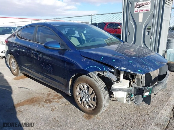 2017 Hyundai Elantra SE with VIN 5NPD74LF9HH155827, listed as a IAAI auction lot 41776033 with 131,404 mi miles. Bid and sale history available at carsss.com. Image 1.