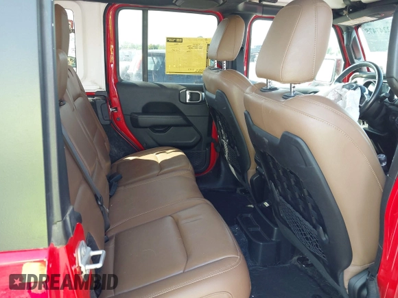 2021 Jeep Wrangler Unlimited Rubicon with VIN 1C4HJXFG2MW575541, listed as a IAAI auction lot 42247475 with 92,353 mi miles and . Bid and sale history available at DreamBid. Image 8.