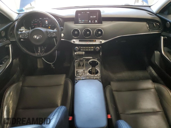 2018 Kia Stinger Premium with VIN KNAE25LA8J6021479, listed as a Copart auction lot 48129355 with 41,385 mi miles and Salvage Title. Bid and sale history available at carsss.com. Image 8.
