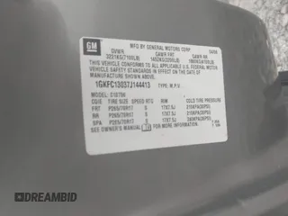 2007 GMC Yukon SLT with VIN 1GKFC13037J144413, listed as a IAAI auction lot 42185952 with Not provided miles and . Bid and sale history available at DreamBid. Image 9.