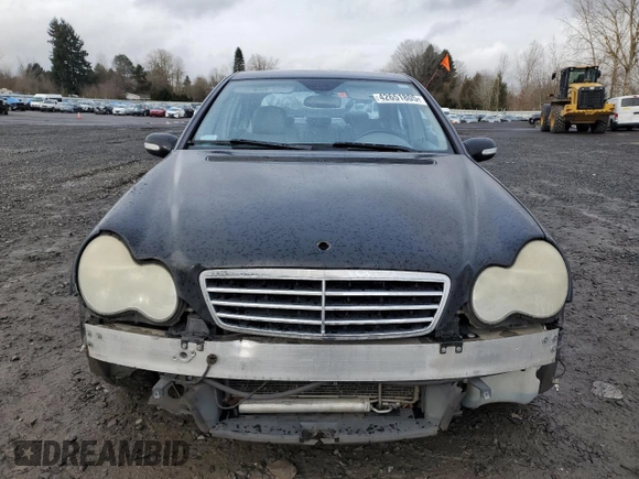 2006 Mercedes-Benz C 230 Sport with VIN WDBRF52H16F766913, listed as a Copart auction lot 42651805 with 129,701 mi miles and Salvage Title. Bid and sale history available at carsss.com. Image 5.
