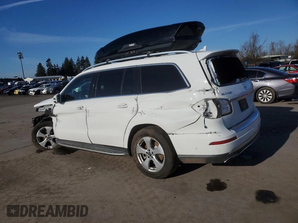 2019 Mercedes-Benz GLS 450 with VIN 4JGDF6EE2KB231069, listed as a Copart auction lot 46750895 with 89,662 mi miles and Salvage title. Bid and sale history available at DreamBid. Image 2.