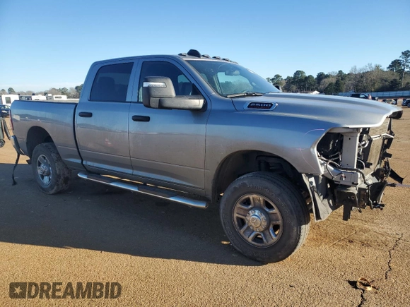 2024 Ram 2500 Tradesman with VIN 3C6UR5CJXRG144437, listed as a Copart auction lot 46417545 with 36,733 mi miles and Salvage title. Bid and sale history available at DreamBid. Image 4.