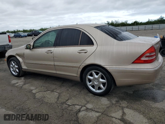 2001 Mercedes-Benz C 320 with VIN WDBRF64J61F054850, listed as a Copart auction lot 51119775 with 191,227 mi miles and Salvage Title. Bid and sale history available at DreamBid. Image 2.