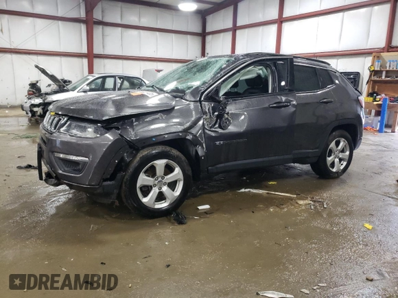 2020 Jeep Compass Latitude with VIN 3C4NJDBB9LT104454, listed as a Copart auction lot 45028405 with 60,115 mi miles and Salvage title. Bid and sale history available at DreamBid. Image 1.