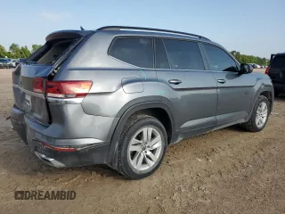2021 Volkswagen Atlas S with VIN 1V2AP2CA7MC606267, listed as a Copart auction lot 56690154 with 53,381 mi miles and Salvage title. Bid and sale history available at DreamBid. Image 3.