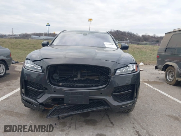 2017 Jaguar F-Pace 35t R-Sport with VIN SADCL2BV3HA884003, listed as a IAAI auction lot 41169317 with 76,563 mi miles and . Bid and sale history available at DreamBid. Image 13.
