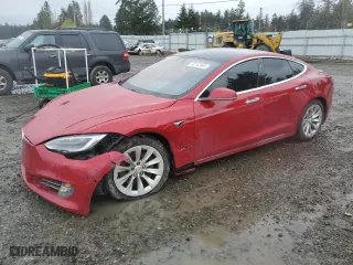 2017 Tesla Model S 100D with VIN 5YJSA1E26HF209598, listed as a Copart auction lot 52162885 with 149,384 mi miles and Salvage Title. Bid and sale history available at carsss.com. Image 1.