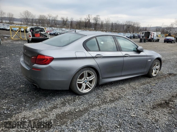 2013 BMW 5 Series 550i xDrive with VIN WBAFU9C52DDY70256, listed as a Copart auction lot 53100075 with 176,876 mi miles and Salvage Title. Bid and sale history available at carsss.com. Image 3.