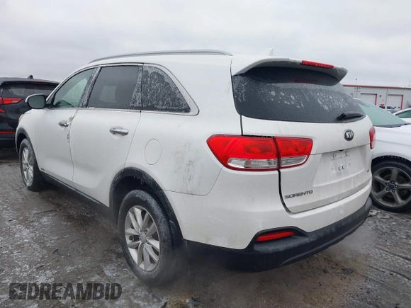 2016 Kia Sorento LX with VIN 5XYPGDA35GG053887, listed as a IAAI auction lot 41509800 with 102,529 mi miles. Bid and sale history available at carsss.com. Image 3.