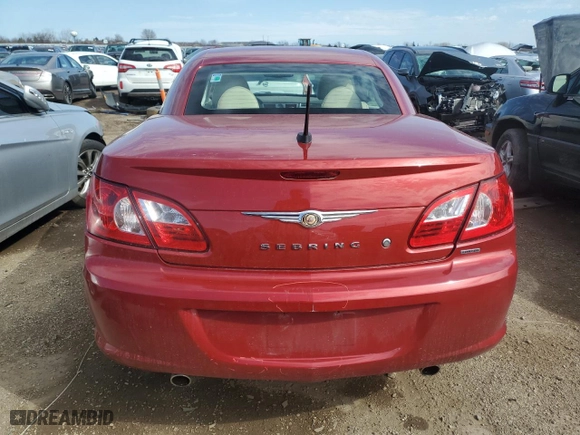 2008 Chrysler Sebring Limited with VIN 1C3LC65M08N150261, listed as a Copart auction lot 50984305 with 41,926 mi miles and Salvage Title. Bid and sale history available at carsss.com. Image 6.