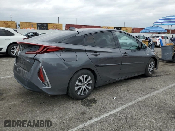 2020 Toyota Prius Prime LE with VIN JTDKARFP8L3143845, listed as a Copart auction lot 51046095 with 121,367 mi miles and Salvage Title. Bid and sale history available at carsss.com. Image 3.