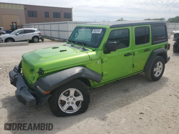2020 Jeep Wrangler Unlimited Sport S с VIN 1C4HJXDN2LW113951, выставлен на аукционе Copart как лот 58082405 с пробегом 122 591 миль миль и Списание • Salvage title. История ставок и продаж доступна на DreamBid. Изображение 1.
