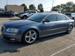2008 Audi A8 4.2L z VIN WAUMV94E98N010602, wystawiony jako Copart lot #67390454 z przebiegiem 163 772 mil mil oraz Szkody całkowita. Historia ofert i sprzedaży dostępna na DreamBid. Obrazek 1.