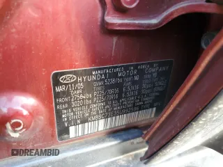 2005 Hyundai Santa Fe GLS with VIN KM8SC73E35U992596, listed as a Copart auction lot 82934614 with 84,000 mi miles and Salvage Title. Bid and sale history available at carsss.com. Image 14.