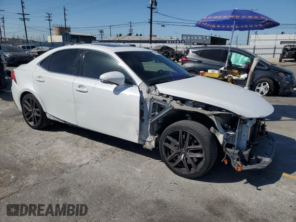 2016 Lexus IS 200t with VIN JTHBA1D2XG5009355, listed as a Copart auction lot 57409145 with 79,531 mi miles and Salvage title. Bid and sale history available at DreamBid. Image 4.