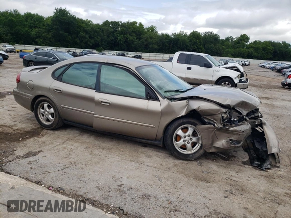 2005 Ford Taurus SE with VIN 1FAFP53205A252967, listed as a Copart auction lot 58449495 with Not provided miles and Salvage title. Bid and sale history available at DreamBid. Image 4.