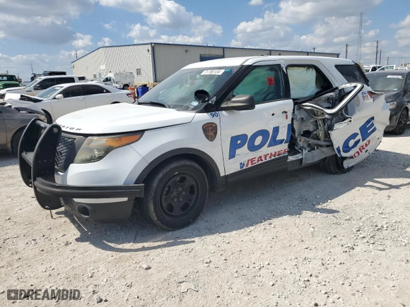 2015 Ford Police Interceptor Utility with VIN 1FM5K8AT8FGB12998, listed as a Copart auction lot 71758134 with 109,336 mi miles and Salvage Title. Bid and sale history available at carsss.com. Image 1.