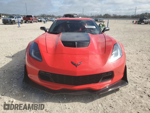2015 Chevrolet Corvette Z06 2LZ with VIN 1G1YR2D62F5602468, listed as a Copart auction lot 46806205 with 44,169 mi miles and Salvage Title. Bid and sale history available at carsss.com. Image 5.
