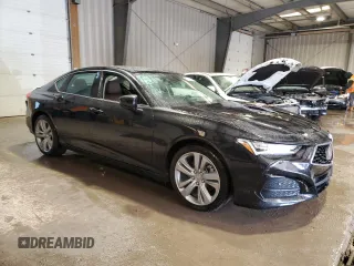 2021 Acura TLX w/Technology Package with VIN 19UUB6F42MA006599, listed as a Copart auction lot 42897175 with 34,447 mi miles and Salvage Title. Bid and sale history available at carsss.com. Image 4.