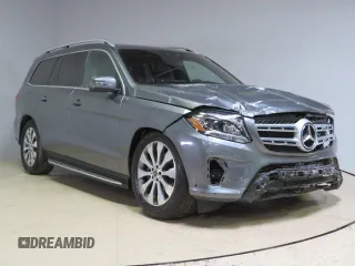 2019 Mercedes-Benz GLS 450 with VIN 4JGDF6EE8KB237779, listed as a Copart auction lot 72995084 with 55,708 mi miles and Salvage Title. Bid and sale history available at DreamBid. Image 1.