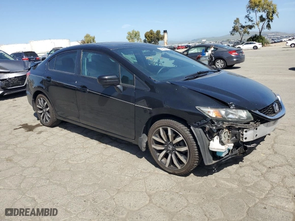 2014 Honda Civic Sedan EX-L with VIN 19XFB2F96EE012416, listed as a Copart auction lot 54195665 with 189,574 mi miles and Salvage Title. Bid and sale history available at carsss.com. Image 4.
