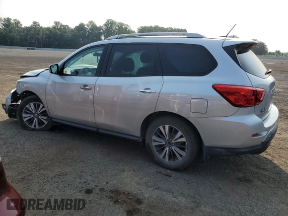 2017 Nissan Pathfinder Platinum with VIN 5N1DR2MMXHC910213, listed as a Copart auction lot 62754275 with 151,669 mi miles and Salvage title. Bid and sale history available at DreamBid. Image 2.