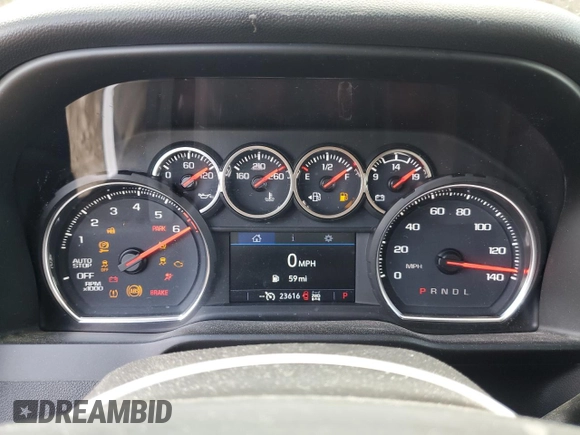 2021 Chevrolet Silverado 1500 LT with VIN 3GCUYDED1MG435401, listed as a Copart auction lot 50371615 with 23,616 mi miles and Salvage Title. Bid and sale history available at carsss.com. Image 9.