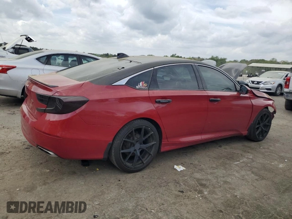 2019 Honda Accord Sport with VIN 1HGCV1F38KA063187, listed as a Copart auction lot 51850505 with 110,558 mi miles and Salvage Title. Bid and sale history available at DreamBid. Image 3.