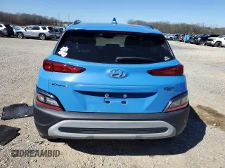 2022 Hyundai Kona SEL with VIN KM8K62AB9NU926167, listed as a Copart auction lot 49425675 with 14,743 mi miles and Salvage Title. Bid and sale history available at carsss.com. Image 6.