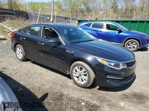 2017 Kia Optima LX with VIN 5XXGT4L3XHG152638, listed as a Copart auction lot 52545065 with 109,006 mi miles and Salvage title. Bid and sale history available at DreamBid. Image 4.