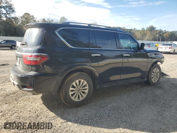 2021 Nissan Armada SV with VIN JN8AY2AC6M9147611, listed as a Copart auction lot 84439934 with Not Provided miles and Salvage Title. Bid and sale history available at carsss.com. Image 3.