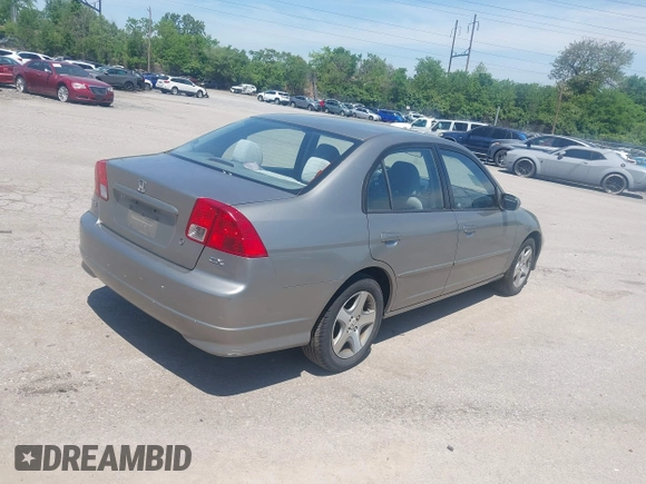 2004 Honda Civic EX with VIN 2HGES26734H550750, listed as a IAAI auction lot 42215037 with 139,997 mi miles and . Bid and sale history available at DreamBid. Image 4.