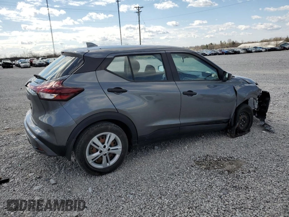 2022 Nissan Kicks S with VIN 3N1CP5BV6NL493761, listed as a Copart auction lot 50304265 with 25,562 mi miles and Salvage Title. Bid and sale history available at carsss.com. Image 3.
